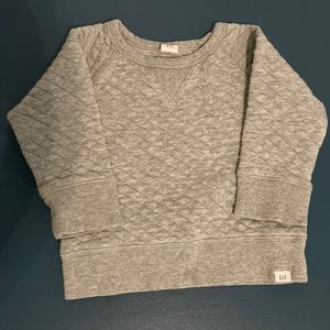 Baby Gap Gray Quilted Sweater, 18-24 months